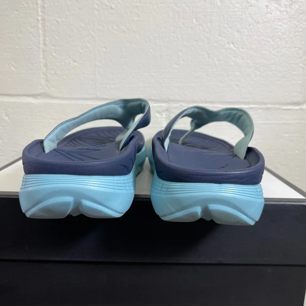 Vionic‎ Restore Navy Blue Recovery Thong Sandals Slip On Women's 10 US